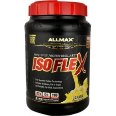 ALLMAX Nutrition IsoFlex Pure Whey Protein Isolate Banana -- 2 lbs