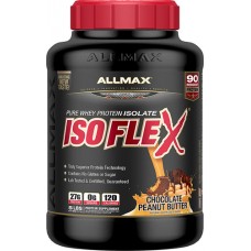 ALLMAX Nutrition IsoFlex Pure Whey Protein Isolate Peanut Butter Chocolate -- 5 lbs