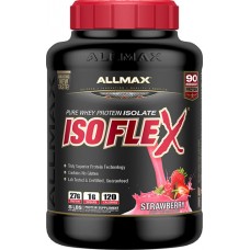 ALLMAX Nutrition IsoFlex Pure Whey Protein Isolate Strawberry -- 5 lbs