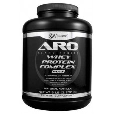 ARO-Vitacost Black Series Whey Protein Complex PLUS Natural Vanilla -- 5 lb (2270 g)