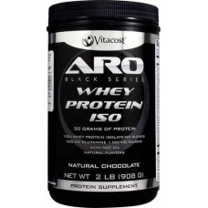 ARO-Vitacost Black Series Whey Protein Isolate Natural Chocolate -- 2 lb (908 g)