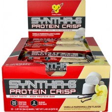 BSN Syntha-6® Protein Crisp Bar Vanilla Marshmallow -- 12 Bars
