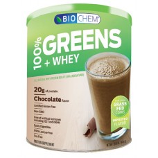 Biochem Sports Greens and Whey Protein Powder Chocolate -- 23.6 oz