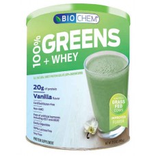 Biochem Sports Greens and Whey Protein Powder Vanilla -- 21.3 oz
