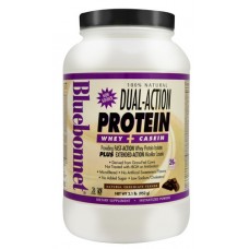 Bluebonnet Nutrition 100% Natural Dual Action Protein Natural Chocolate -- 2.1 lbs