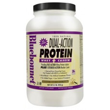 Bluebonnet Nutrition 100% Natural Dual Action Protein Natural French Vanilla -- 2.1 lbs