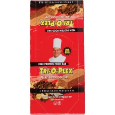 Chef Jay's Tri-O-Plex High Protein Food Bar Peanut Butter Chocolate Chip -- 12 Bars