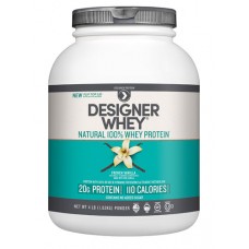 Designer Protein Natural 100% Whey Protein Powder French Vanilla -- 4 lbs