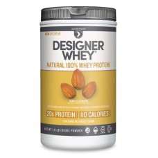 Designer Protein Natural 100% Whey Protein Powder Vanilla Almond -- 1.9 lbs