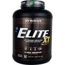 Dymatize Elite XT Extended Release Fudge Brownie -- 4 lbs