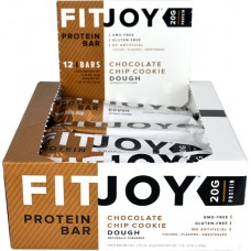FitJoy Protein Bar Chocolate Chip Cookie Dough -- 12 Bars