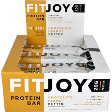 FitJoy Protein Bar Chocolate Peanut Butter -- 12 Bars