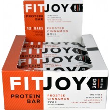 FitJoy Protein Bar Frosted Cinnamon Roll -- 12 Bars