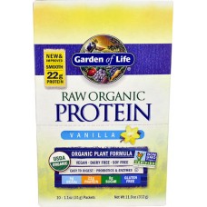 Garden of Life RAW Organic Protein Plant Formula Vanilla -- 10 Packets