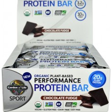 Garden of Life Sport Performance Protein Bar Chocolate Fudge -- 12 Bars