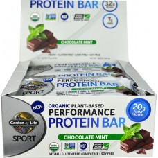 Garden of Life Sport Performance Protein Bar Chocolate Mint -- 12 Bars