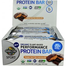 Garden of Life Sport Performance Protein Bar Peanut Butter Chocolate -- 12 Bars
