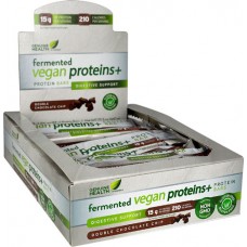 Genuine Health Fermented Vegan Proteins plus Protein Bars Digestive Support Double Chocolate Chip -- 12 Bars