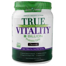 Green Foods True Vitality Plant Protein Shake with DHA Chocolate -- 25.2 oz