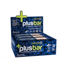 Greens Plus +plusbar Blueberry Almond Chia Crisp -- 12 Bars