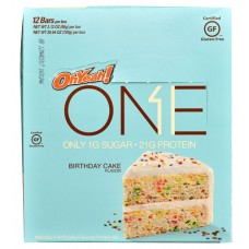 ISS Research OhYeah!® ONE Protein Bar Birthday Cake -- 12 Bars
