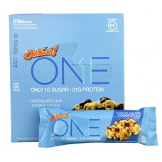 ISS Research OhYeah!® ONE Protein Bar Chocolate Chip Cookie Dough -- 12 Bars