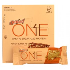 ISS Research OhYeah!® ONE Protein Bar Peanut Butter Pie -- 12 Bars