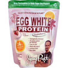 Jay Robb Egg White Protein Strawberry -- 12 oz