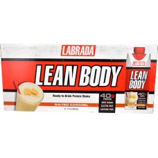 Labrada Lean Body RTD Protein Shakes Salted Caramel -- 12 Shakes