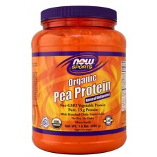 NOW Sports Organic Pea Protein Natural Unflavored -- 1.5 lbs
