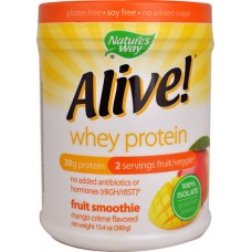 Nature's Way Alive!® Whey Protein Fruit Smoothie Mango Crème -- 13.4 oz