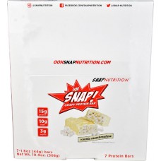 Snap Nutrition Ohh SNAP!™ Crispy Protein Bar Vanilla Marshmallow -- 7 Bars