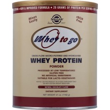 Solgar Whey To Go® Whey Protein Powder Natural Chocolate -- 41 oz