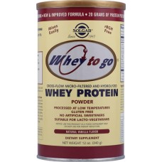 Solgar Whey To Go® Whey Protein Powder Natural Vanilla -- 12 oz