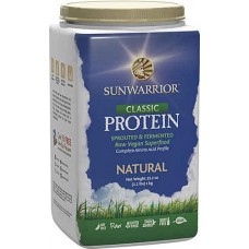 Sunwarrior Classic Protein Raw Vegan Superfood Natural -- 2.2 lbs