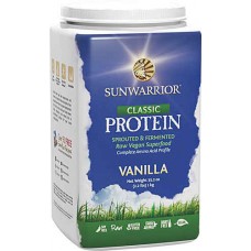 Sunwarrior Classic Protein Raw Vegan Superfood Vanilla -- 2.2 lbs