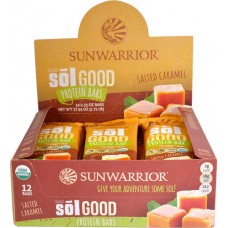 Sunwarrior Organic Sol Good Protein Bars Salted Caramel -- 12 Bars