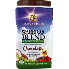 Sunwarrior Warrior Blend Plant-Based Protein Chocolate -- 2.2 lbs