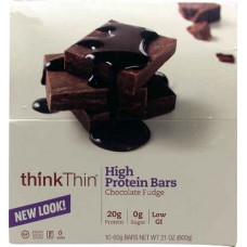 Think Products thinkThin® High Protein Bars Chocolate Fudge -- 10 Bars