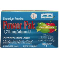 Trace Minerals Research Electrolyte Stamina Power Pak Cherry Limeade -- 32 Packets