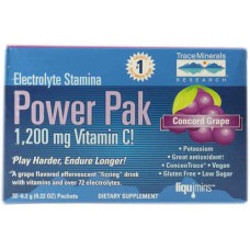 Trace Minerals Research Electrolyte Stamina Power Pak Concord Grape -- 32 Packets