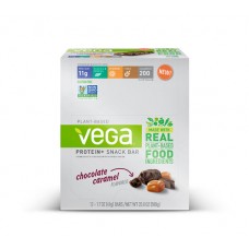 Vega Protein+ Snack Bars Gluten Free Chocolate Caramel -- 12 Bars