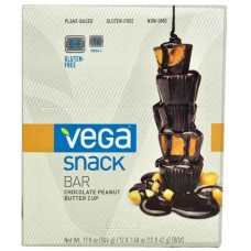 Vega Snack Bar Chocolate Peanut Butter Cup -- 12 Bars