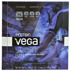 Vega Sport Protein Bar Chocolate Coconut -- 12 Bars