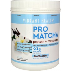 Vibrant Health Pro Matcha™ Protein plus Matcha Tea Vanilla Crème -- 18.5 oz