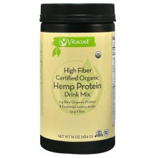 Vitacost Certified Organic Hemp Protein High Fiber Drink Mix -- 16 oz (454 g)