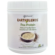Vitacost - Earth Blends Pea Protein Powder - Non-GMO Vanilla -- 24.55 oz (1 lb 8.55 oz)