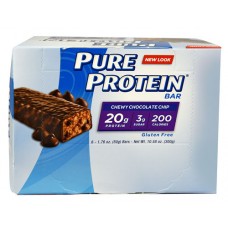 Worldwide Sports Nutrition Pure Protein® Bar Chewy Chocolate Chip -- 6 Bars