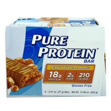 Worldwide Sports Nutrition Pure Protein® Bar Peanut Butter Caramel -- 6 Bars